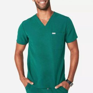 Figs Chisec Hunter Green Three-Pocket Scrub Top (M)